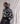 Pull col roulé jacquard - Noir