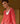 Pull col V en cachemire - Orange corail
