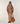 Grand sac cabas Lou en cuir velours - Marron Camel