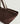 Grand sac cabas Lou en cuir velours - Marron Fonce