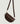 Sac banane Lila en cuir velours - Marron Fonce