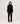 Wide cashmere pants - Black