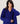 Pull oversize col V en cachemire - Bleu Outremer