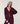 Ceinture lien cuir - Rouge Bordeaux