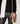 Pull col rond dentelle en laine - Noir