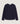 Pull col rond en laine mérinos - Bleu Marine