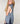 Pull sans manches en grosse maille - Bleu