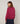 Pull col rond en maille fine - Grenat