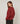 Pull col V en maille fine - Brique