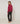 Pull col V en maille fine - Grenat