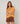 Pull long col montant manches courtes chiné - Jaune
