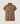 Pull long col montant manches courtes chiné - Marron