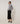 Straight midi-length skirt