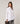 White oversized 3/4-sleeve shirt