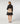 Milano short double-breasted knit jacket - Black